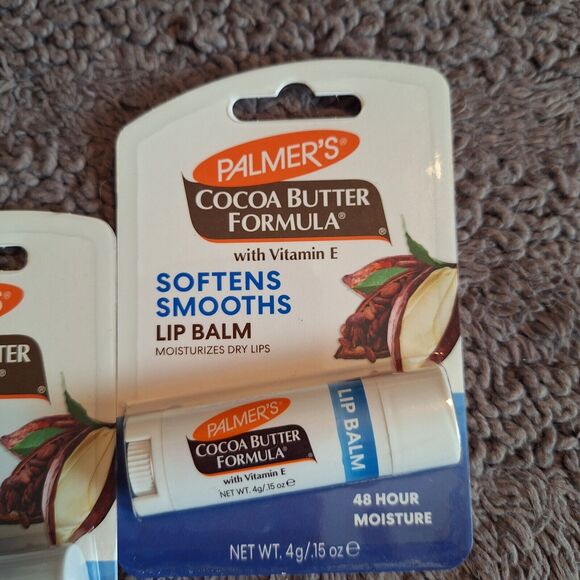 2 Pack Palmers Cocoa Butter Formula W/ Vitamin E Lip Balm 48 Hour Moisture - Picture 2 of 4